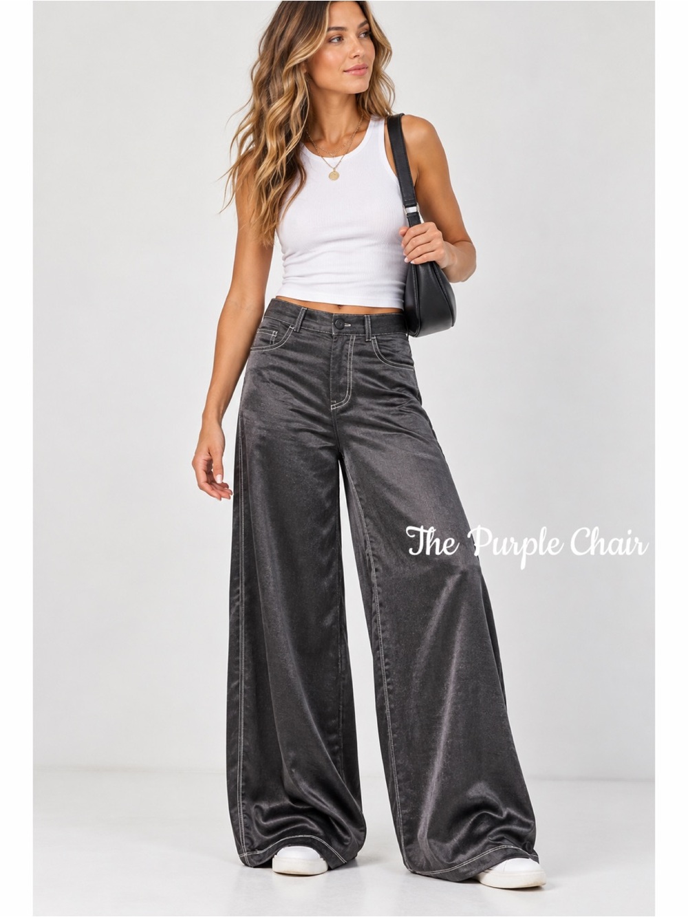 URBAN OUTFITTERS NWT Lisa Contrast-Stitch Wide Leg Pants 0